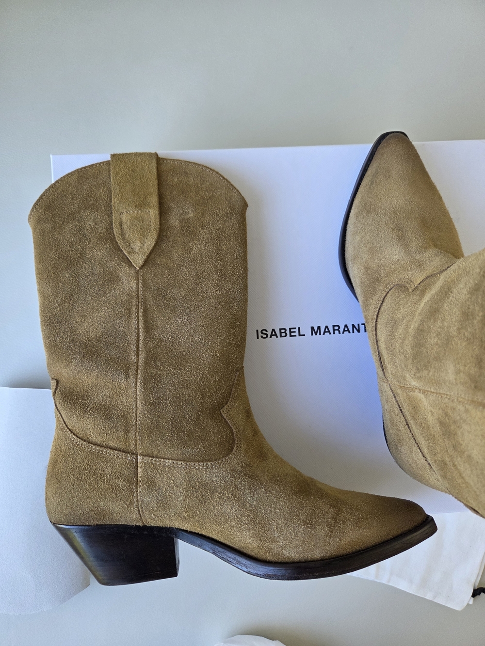 Isabel Marant Tan Suede DUERTO Boots